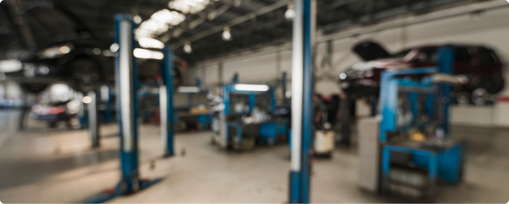 Vue d’un atelier automobile