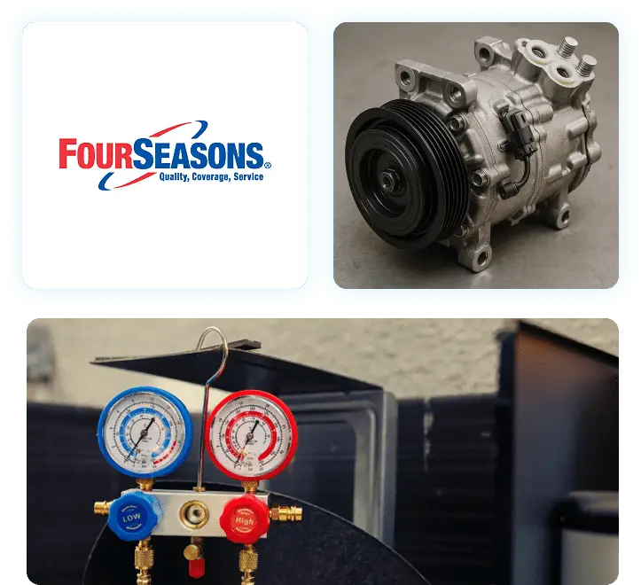 Groupe frigorifique Four Seasons avec compresseur et station de contrôle pression